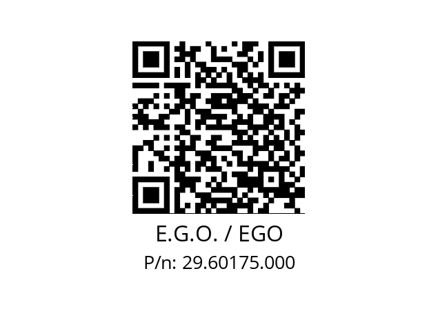   E.G.O. / EGO 29.60175.000