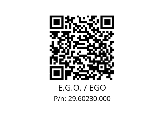   E.G.O. / EGO 29.60230.000