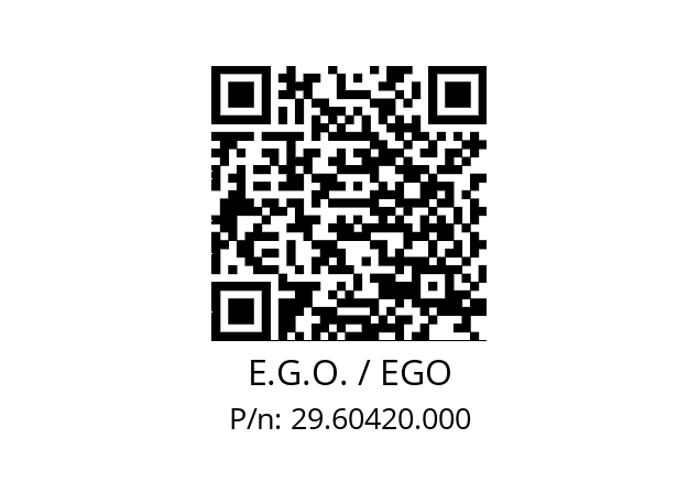   E.G.O. / EGO 29.60420.000