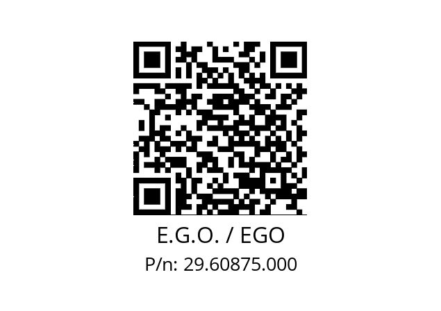   E.G.O. / EGO 29.60875.000