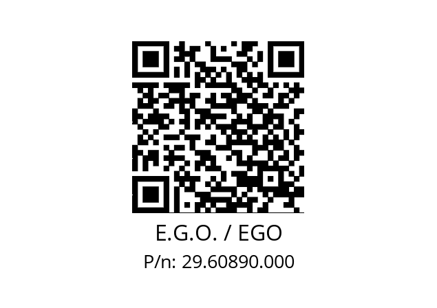   E.G.O. / EGO 29.60890.000