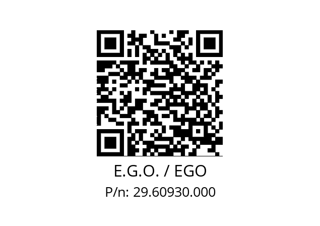   E.G.O. / EGO 29.60930.000