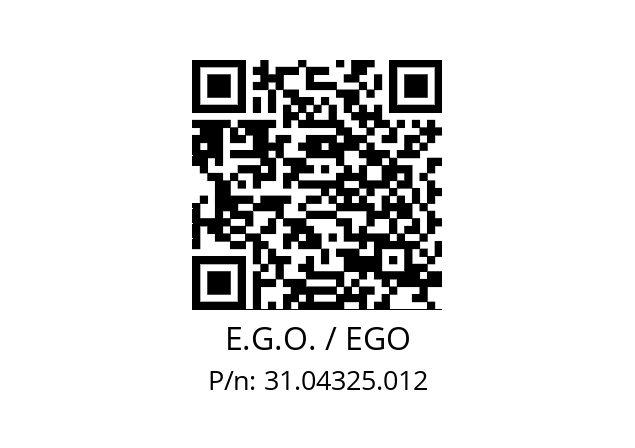   E.G.O. / EGO 31.04325.012