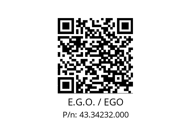   E.G.O. / EGO 43.34232.000