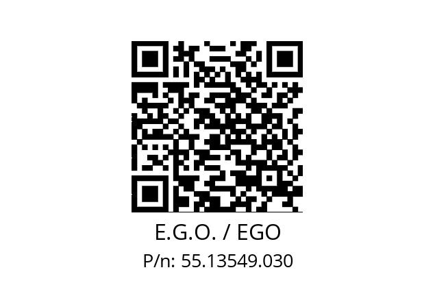   E.G.O. / EGO 55.13549.030