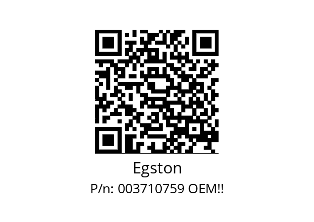   Egston 003710759 OEM!!