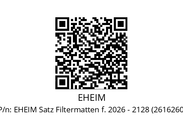   EHEIM EHEIM Satz Filtermatten f. 2026 - 2128 (2616260)