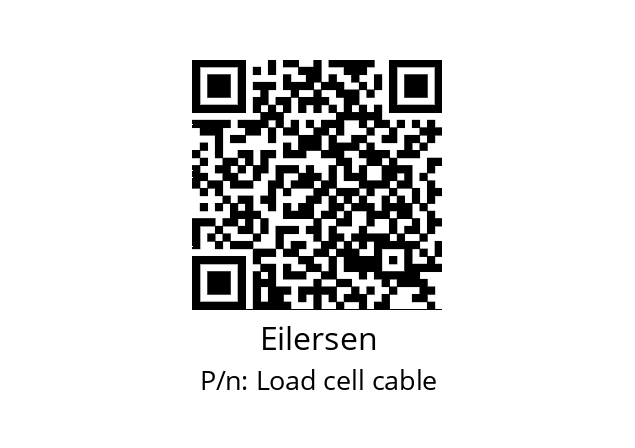   Eilersen Load cell cable