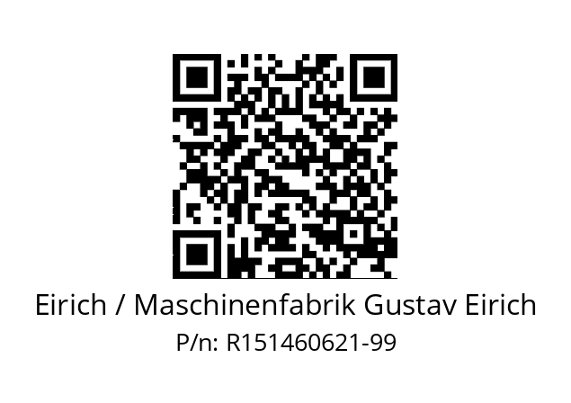   Eirich / Maschinenfabrik Gustav Eirich R151460621-99