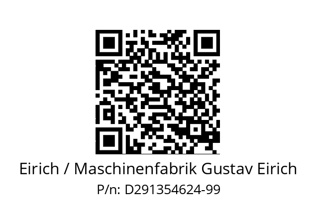   Eirich / Maschinenfabrik Gustav Eirich D291354624-99