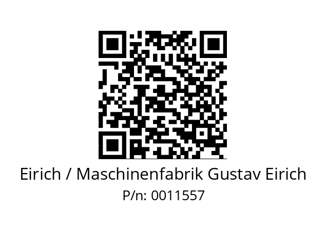   Eirich / Maschinenfabrik Gustav Eirich 0011557