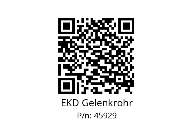   EKD Gelenkrohr 45929