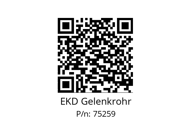   EKD Gelenkrohr 75259