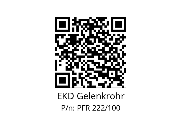   EKD Gelenkrohr PFR 222/100