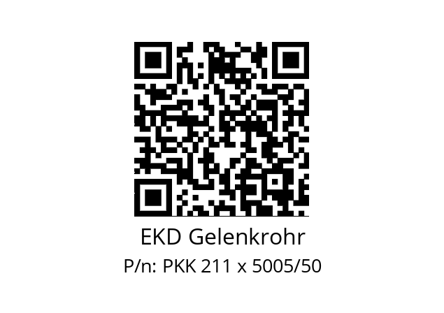   EKD Gelenkrohr PKK 211 x 5005/50