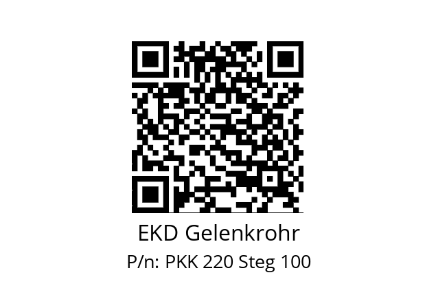   EKD Gelenkrohr PKK 220 Steg 100