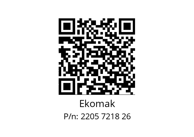   Ekomak 2205 7218 26