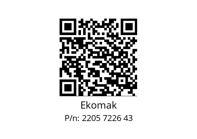   Ekomak 2205 7226 43