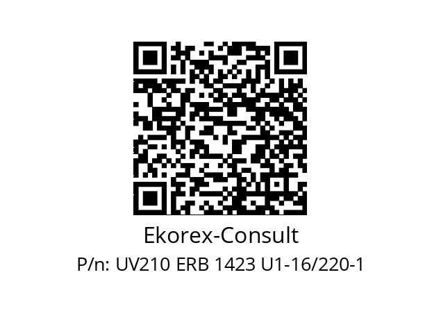   Ekorex-Consult UV210 ERB 1423 U1-16/220-1