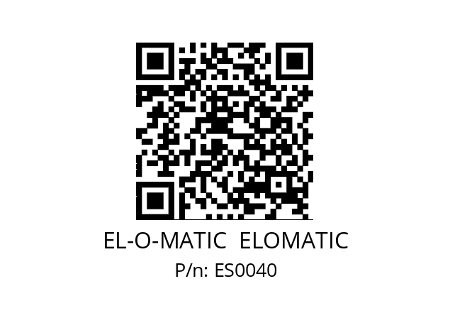   EL-O-MATIC  ELOMATIC ES0040