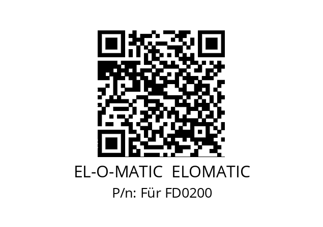   EL-O-MATIC  ELOMATIC Für FD0200