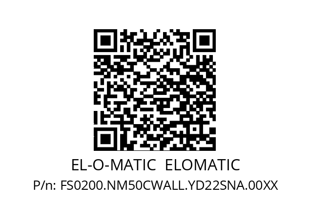   EL-O-MATIC  ELOMATIC FS0200.NM50CWALL.YD22SNA.00XX