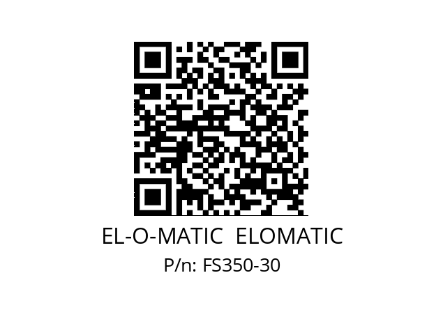   EL-O-MATIC  ELOMATIC FS350-30