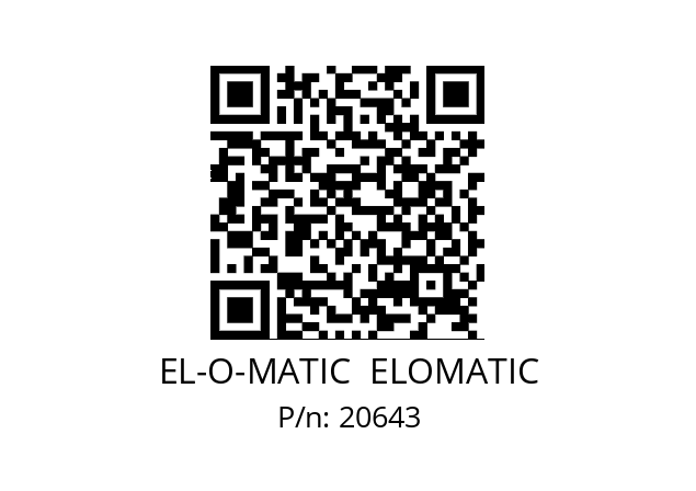   EL-O-MATIC  ELOMATIC 20643