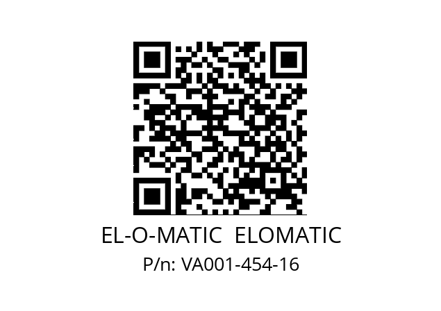   EL-O-MATIC  ELOMATIC VA001-454-16