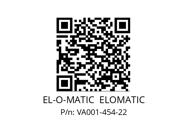   EL-O-MATIC  ELOMATIC VA001-454-22