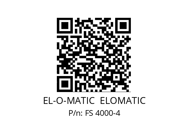   EL-O-MATIC  ELOMATIC FS 4000-4