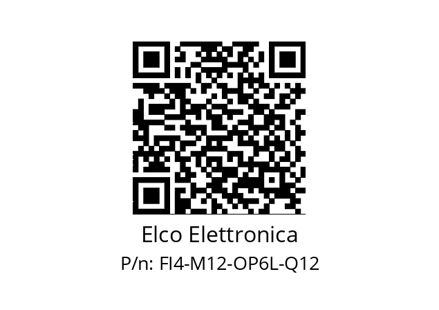   Elco Elettronica FI4-M12-OP6L-Q12