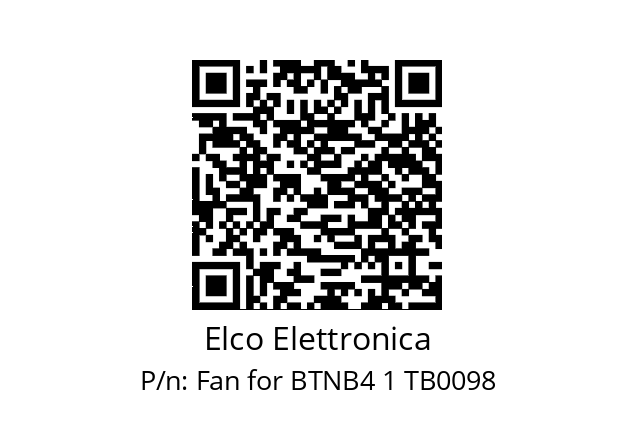   Elco Elettronica Fan for BTNB4 1 TB0098