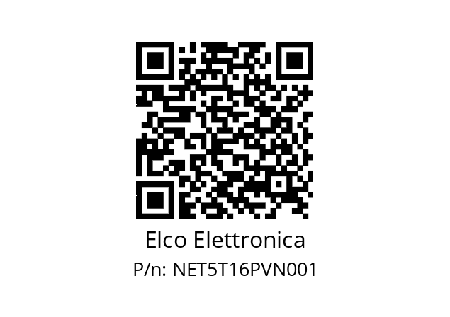   Elco Elettronica NET5T16PVN001