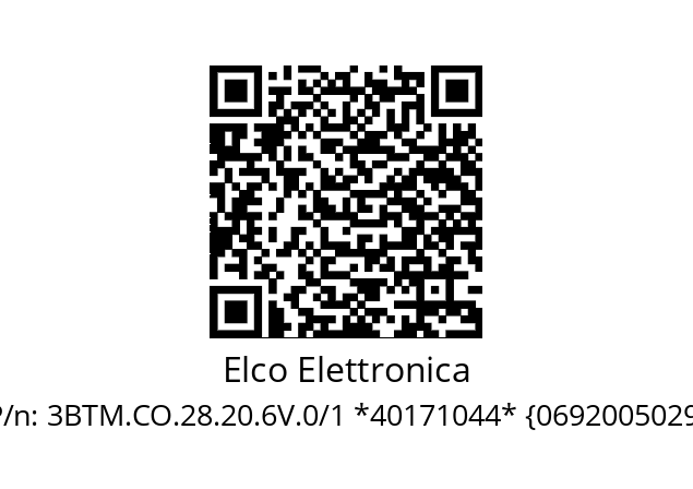   Elco Elettronica 3BTM.CO.28.20.6V.0/1 *40171044* {0692005029}