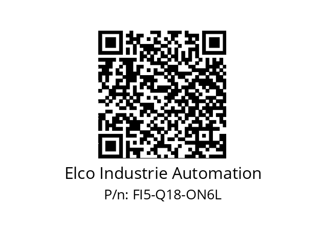   Elco Industrie Automation FI5-Q18-ON6L