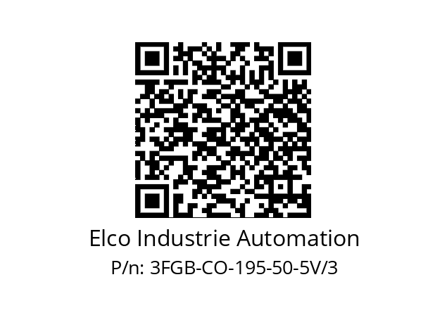   Elco Industrie Automation 3FGB-CO-195-50-5V/3