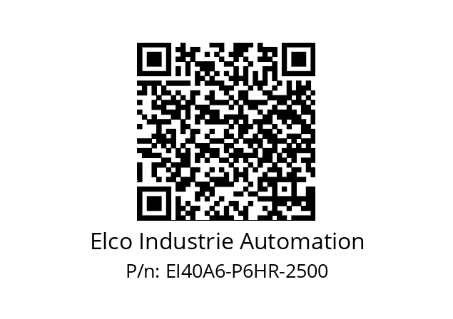   Elco Industrie Automation EI40A6-P6HR-2500