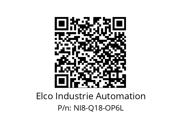   Elco Industrie Automation NI8-Q18-OP6L