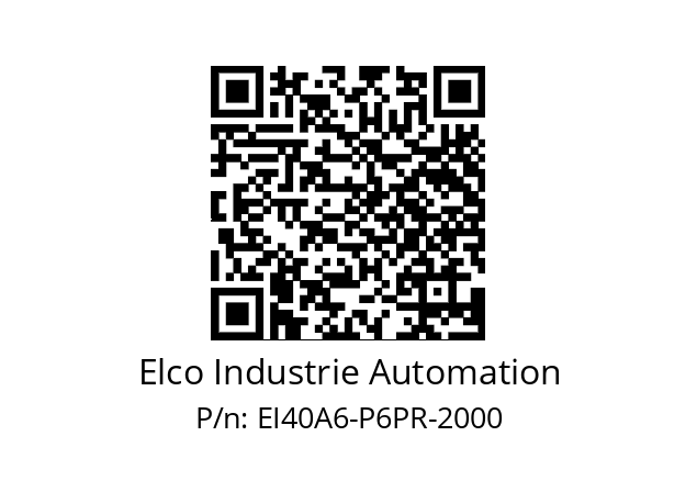   Elco Industrie Automation EI40A6-P6PR-2000