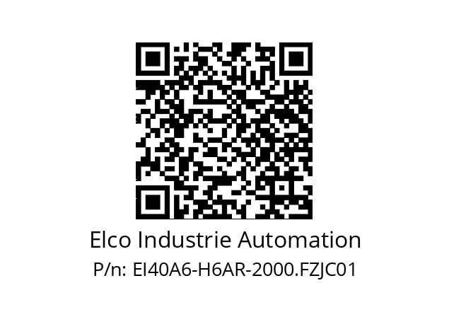   Elco Industrie Automation EI40A6-H6AR-2000.FZJC01