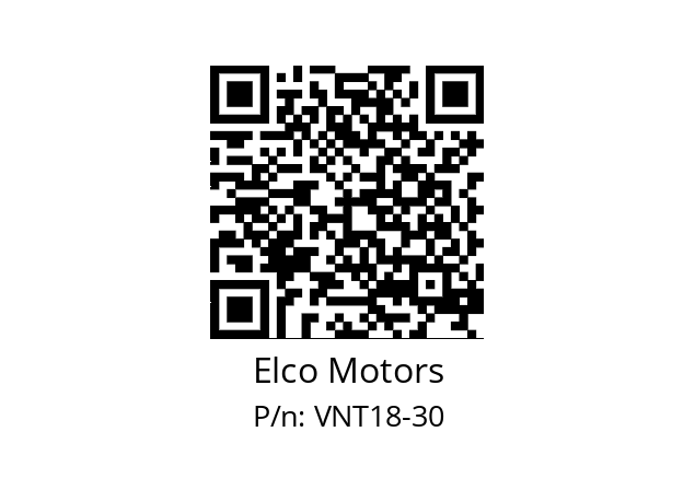   Elco Motors VNT18-30