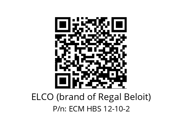   ELCO (brand of Regal Beloit) ECM HBS 12-10-2