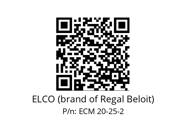   ELCO (brand of Regal Beloit) ECM 20-25-2