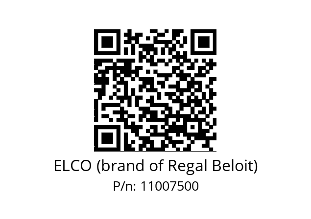   ELCO (brand of Regal Beloit) 11007500