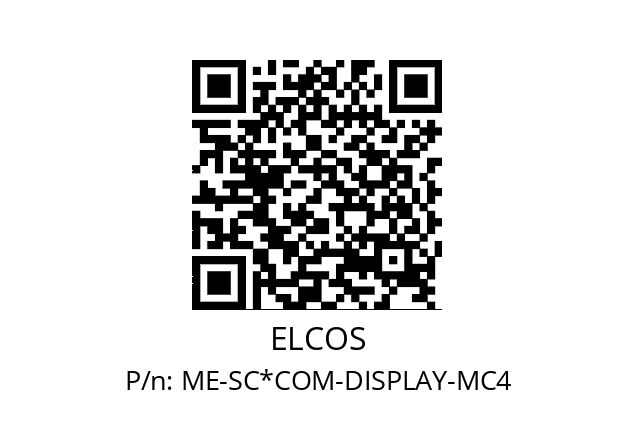   ELCOS ME-SC*COM-DISPLAY-MC4