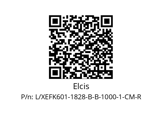   Elcis L/XEFK601-1828-B-B-1000-1-CM-R