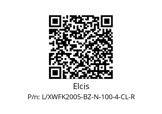   Elcis L/XWFK2005-BZ-N-100-4-CL-R