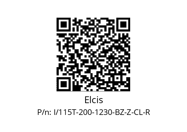   Elcis I/115T-200-1230-BZ-Z-CL-R