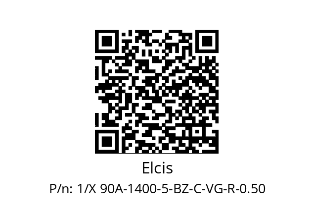   Elcis 1/X 90A-1400-5-BZ-C-VG-R-0.50